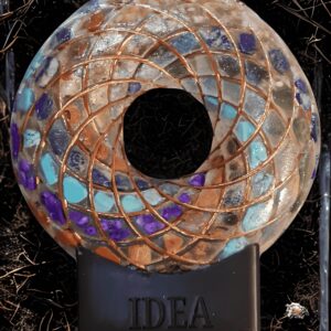 BIG SET 7 IDEA Torus Crystal Orgonite Coil + Booster